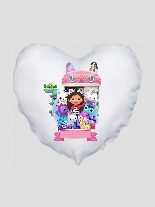 Heart Pillow Size 41x39cm Gabby's Dollhouse Gabi Dollhouse White