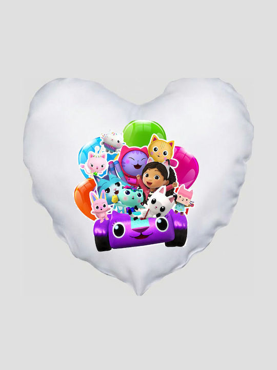Heart Pillow Size 41x39cm Gabby's Dollhouse Gabi Dollhouse White