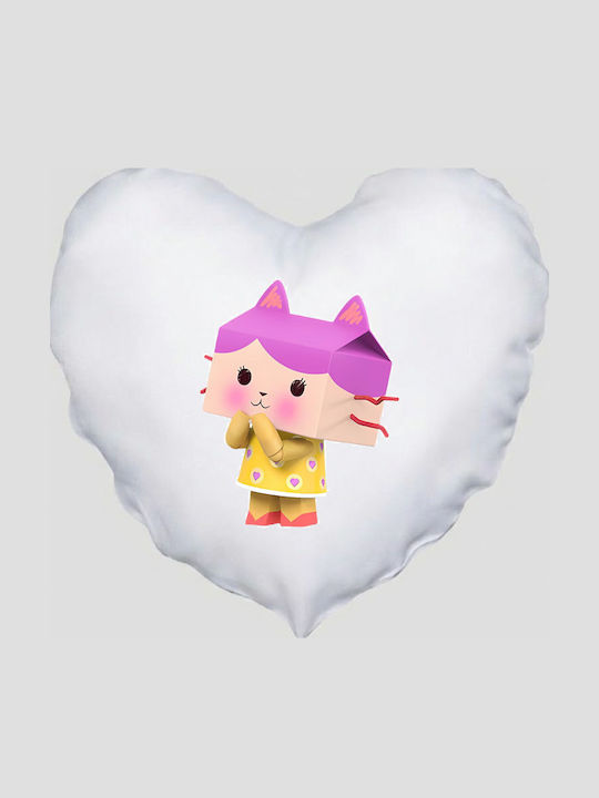 Heart Pillow Size 41x39cm Gabby's Dollhouse Gabi Dollhouse White