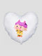 Heart Pillow Size 41x39cm Gabby's Dollhouse Gabi Dollhouse White