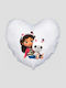 Heart Pillow Size 41x39cm Gabby's Dollhouse Gabi Dollhouse White