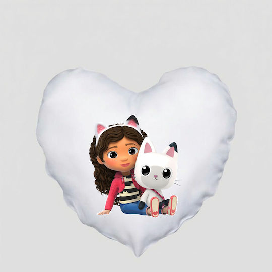 Heart Pillow Size 41x39cm Gabby's Dollhouse Gabi Dollhouse White