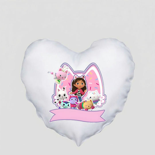 Heart Pillow Size 41x39cm Gabby's Dollhouse Gabi Dollhouse White