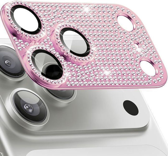 Orso Full Cover 9h Camera Protector Diamonds Rose Gold Iphone 17 Pro Max
