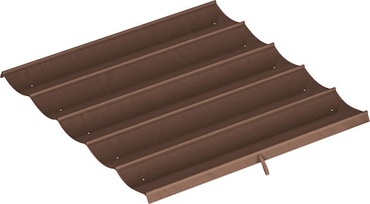 Ersatzdach Pergola Ersatzschirmstoff Braun 3x3m