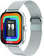 Avizar Smartwatch mit Pulsmesser (Silber)