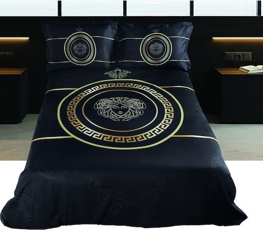 Makis Tselios Home Set Übergröße 220x240cm Medusa Schwarz 3Stück