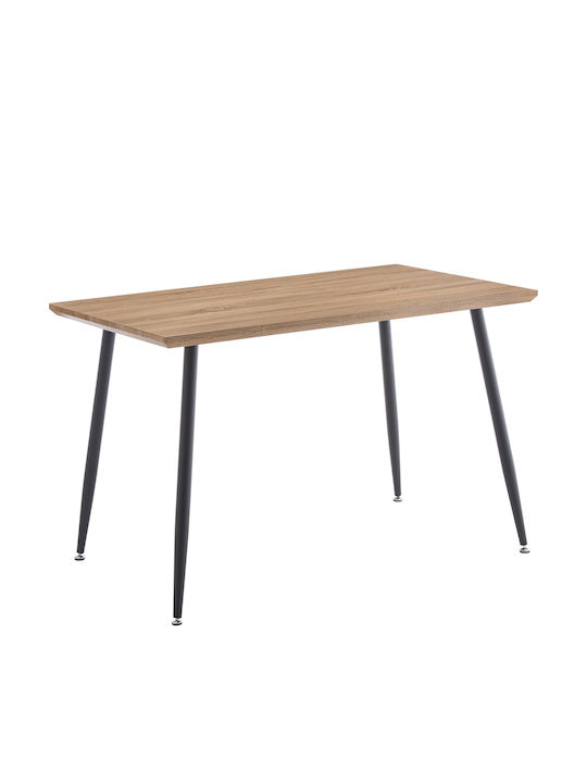 Minos Esszimmer- und Küchentisch Metall Sonoma/...