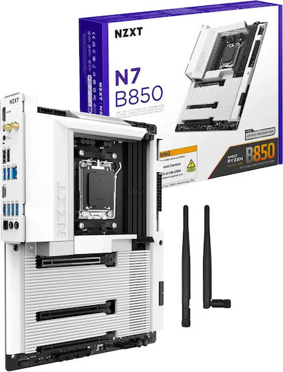 NZXT N7 B850 Wi-Fi Motherboard ATX with AMD AM5 Socket
