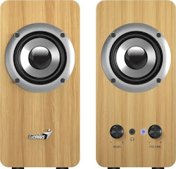 Genius SP-HF400 2.0 с Мощност 10W Борово Дърво