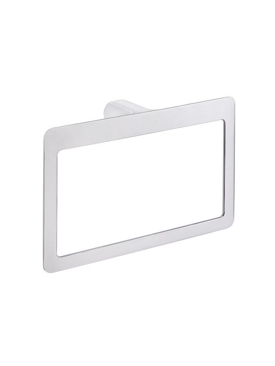 Gedy Single Wall-Mounted Bathroom Ring Silver