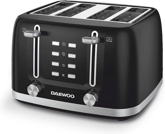 Daewoo Φρυγανιέρα 4 Θέσεων 1600W Μαύρη
