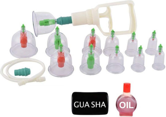 Tcm Poland Set of Chinese Vacuum Suction Cups Triple Action 12 Pieces