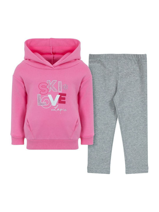 Kinder-Set mit Leggings Winter 2Stück Rosa