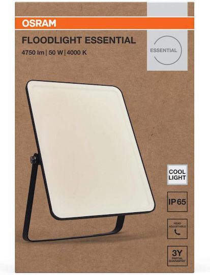Osram Στεγανός Προβολέας LED 50W Φυσικό Λευκό 4000K IP65