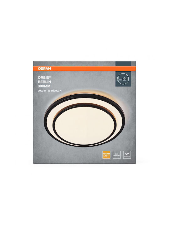 Osram Таванно осветление 30бр Черен с Вграден LED