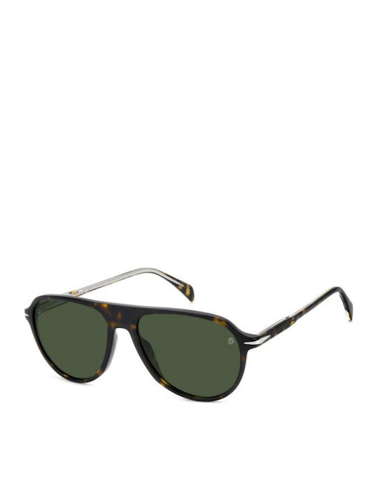 David Beckham Unisex Sunglasses with Green Horn...