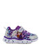 Kinder Sneakers mit Klettverschluss & Lichtern Lila