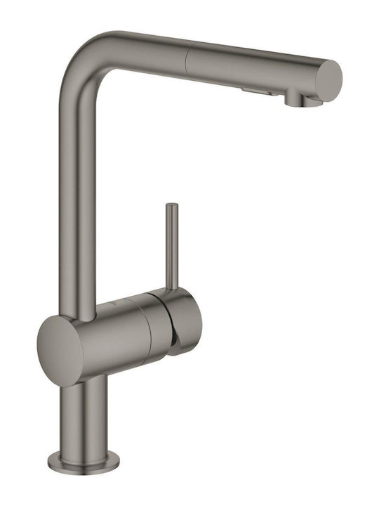 Grohe Μπαταρία Κουζίνας Πάγκου με Αποσπώμενο Ντ...