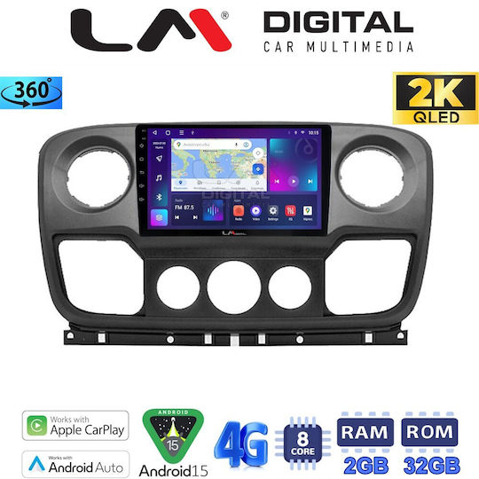 LM Digital Ηχοσύστημα Αυτοκινήτου για Opel Movano Renault Master Nissan NV400 2011-2020 (Bluetooth/USB/WiFi/GPS/Apple-Carplay/Android-Auto)