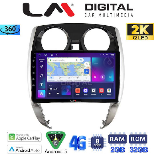 LM Digital Ηχοσύστημα Αυτοκινήτου για Nissan Note 2013 > 2020 (Bluetooth/USB/WiFi/GPS/Apple-Carplay/Android-Auto)