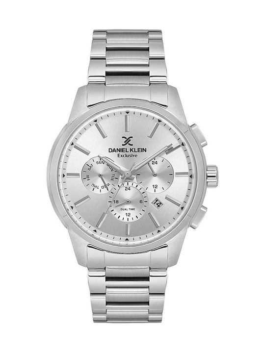 Daniel Klein Ανδρικό Ρολόι 44mm Μπαταρίας με Ασ...