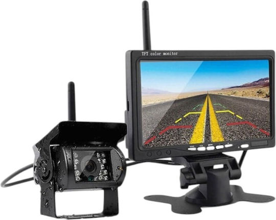 Cameră auto rezistentă la apă pentru mersul înapoi cu ecran și vedere pe timp de noapte Universal Rover SD (Sistem de Dezvoltare)