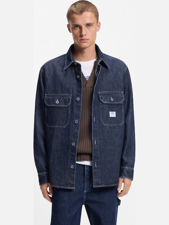 Hugo Denim Cămașă Albastru