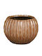 Atmosphera Pumpkin Ceramic Plant Pot Orange 12x12cm