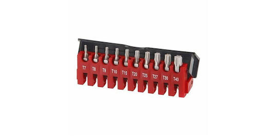 21012 Biți Torx 1/4 Set 10 Bucăți Force