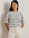 Women's T-shirt Striped Blue/White