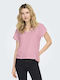 Life Women's Sports Top with V-Neck Pink