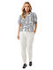 Women's Fabric Trousers Off White