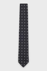 Boss Men's Tie Silk in Navy Blue Color Boss Men's Tie Silk in Navy Blue Color