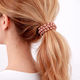 Accesoriu Elastic de Păr cu Perle Roz-Piersică Heather