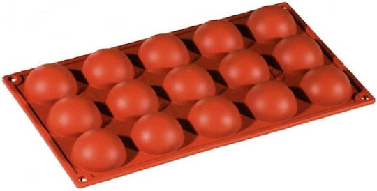 Temno Backform Pralinen Silikon 15 Plätze 30x17.6x2cm 1cm