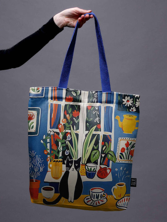 Pitex Einkaufstasche Schulter Tasche Samt Tote Bag Cat's House