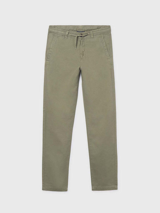 Mayoral Kinderhose Chino Leinen Grün