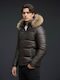 Lederjacke Winter Jacke Dark Brown