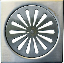 PoolStar Rostfreier Stahl Bodenablauf Silber PoolStar Rostfreier Stahl Bodenablauf Silber