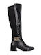 Women's Boots with Zipper Black