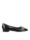 Pointy Ballerinas With strap Black