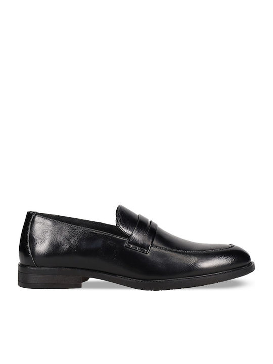 Δερμάτινα Ανδρικά Loafers σε Μαύρο Χρώμα