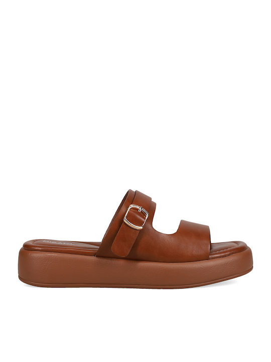 Migato Дамски Сандали Flatforms Тютюнев