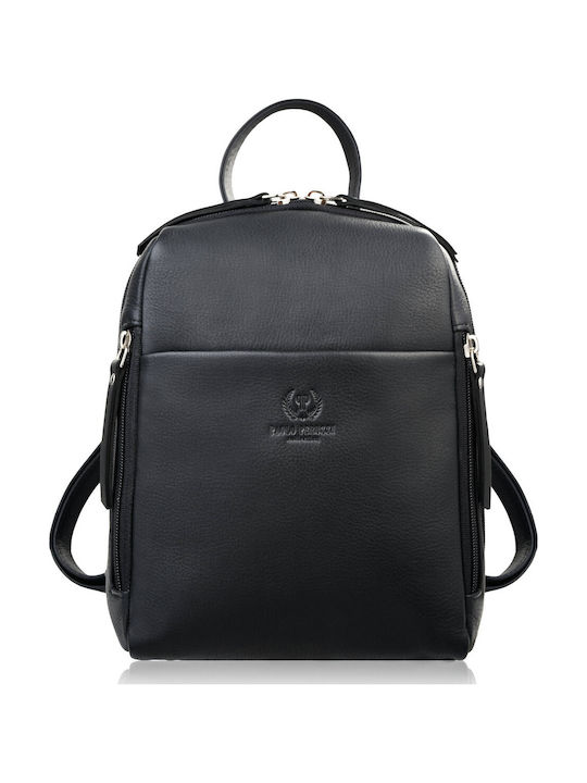 Leather Women's Bag Backpack Black