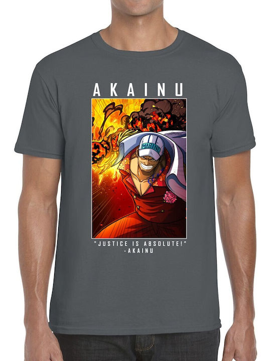 T-shirt One Piece Akainu Pop Culture Charcoal