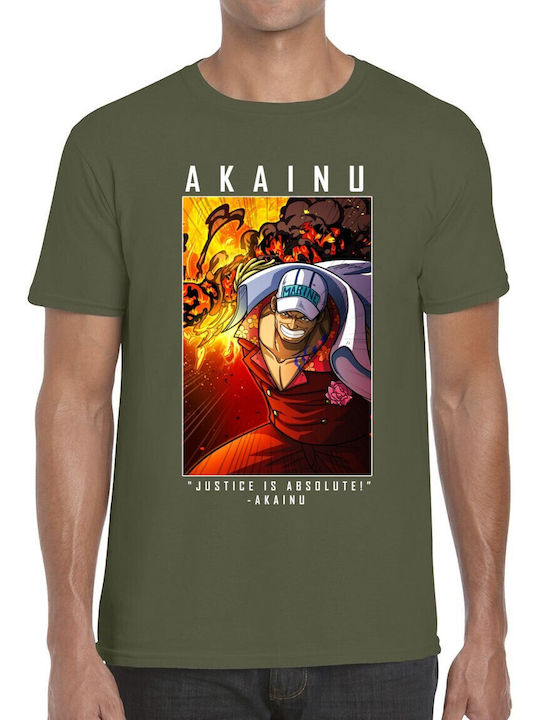 T-shirt One Piece Akainu Pop Culture Military G...