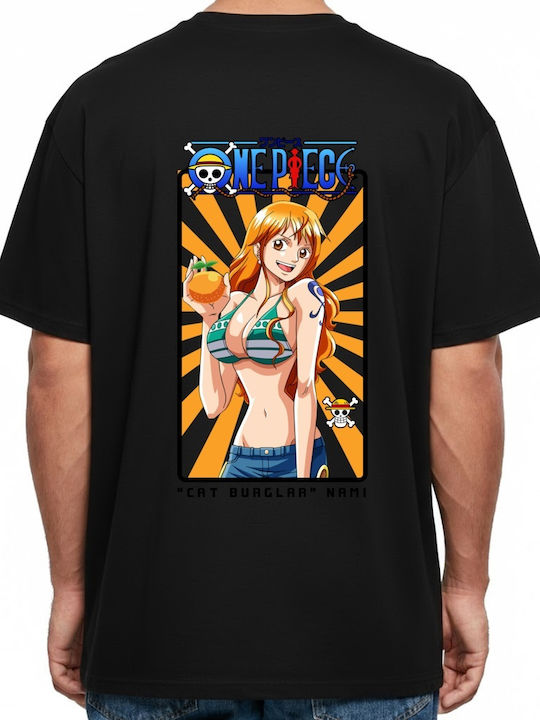 Tricou Oversized One Piece Nami Pop Culture Negru
