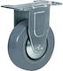 Finetto Furniture Wheel made of Metal with Wheels Gray
