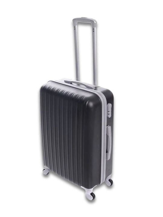 Mittlerer Hartschalenkoffer Schwarz mit 4 Rädern Höhe 66cm